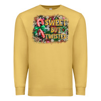 Antique Gold sweet but twisted Premium Sweatshirt - AdoDesignShop