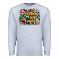Heather Grey sweet but twisted Premium Sweatshirt - AdoDesignShop