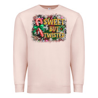 Pale Pink sweet but twisted Premium Sweatshirt - AdoDesignShop