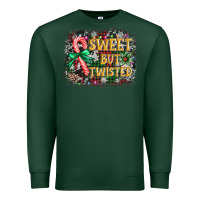 Sports Green sweet but twisted Premium Sweatshirt - AdoDesignShop