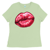 Matcha Lip mark Valentine's Day Ladies Tee - HowdyJamesFarm