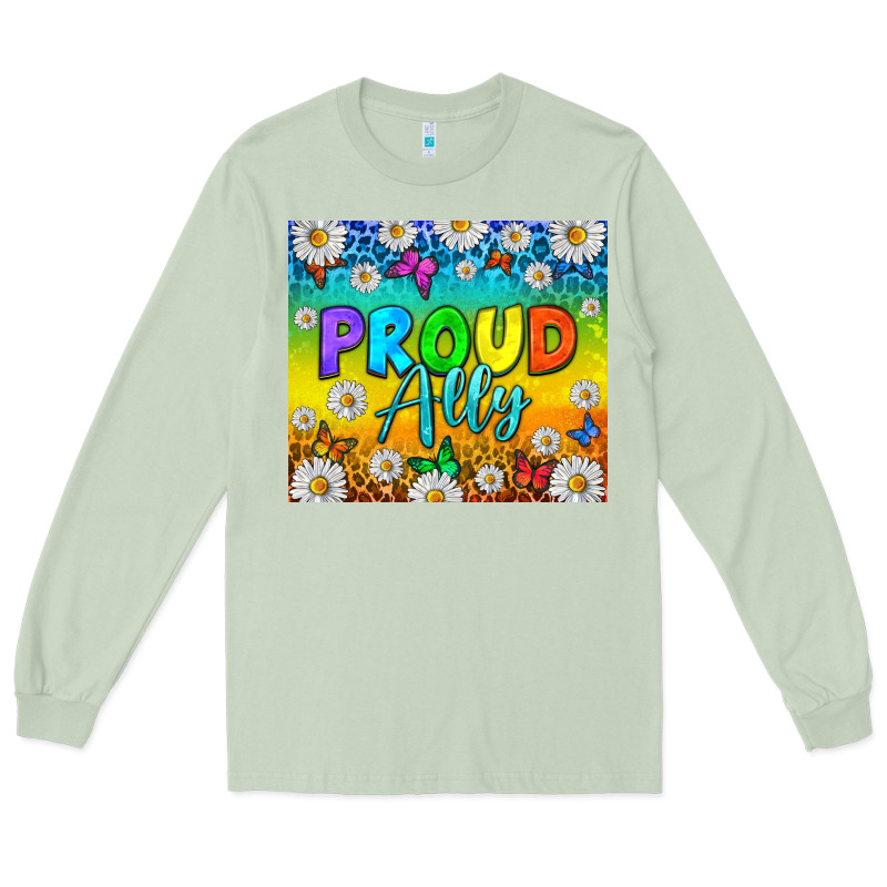 Lgbtq+ Proud Ally With Daisy Tumbler Long Sleeve Tee by BundleAndBundleShop | Teevron