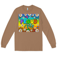 Toasted Coconut LGBTQ+ Proud Ally With Daisy Tumbler Long Sleeve Tee - BundleAndBundleShop