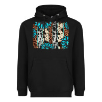 Black gemstone leopard cowhide brushstroke Heavyweight Hoodie - AdoDesignShop