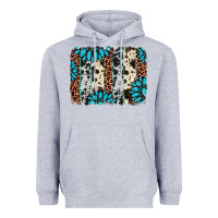 Heather Grey gemstone leopard cowhide brushstroke Heavyweight Hoodie - AdoDesignShop