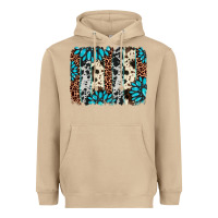 Mushroom gemstone leopard cowhide brushstroke Heavyweight Hoodie - AdoDesignShop