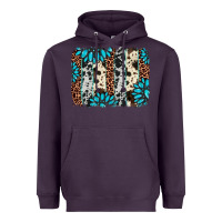 Plum gemstone leopard cowhide brushstroke Heavyweight Hoodie - AdoDesignShop