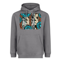 Storm gemstone leopard cowhide brushstroke Heavyweight Hoodie - AdoDesignShop