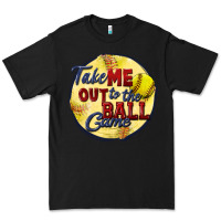 Black take me out to the ball game softball Premium Tee - CowGirlArtShop