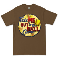 Cacao take me out to the ball game softball Premium Tee - CowGirlArtShop