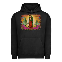 Pigment Black western our lady of Guadalupe Urban Hoodie - JahusDesignShop