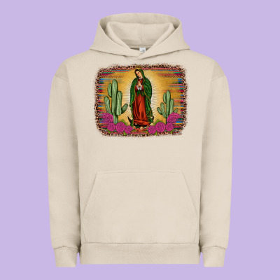 Western Our Lady Of Guadalupe Urban Hoodie Designed By Jahusdesignshop