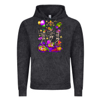 Vintage Black Mardi Gras Skeletons Vintage Hoodie - BundleAndBundleShop