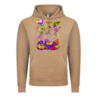 Vintage Coffee Mardi Gras Skeletons Vintage Hoodie - BundleAndBundleShop