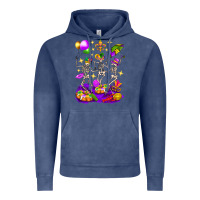 Vintage Denim Mardi Gras Skeletons Vintage Hoodie - BundleAndBundleShop