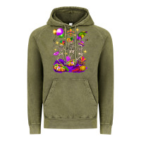 Vintage Olive Mardi Gras Skeletons Vintage Hoodie - BundleAndBundleShop