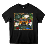 Black school bus back to school Heavy Core Tee - texasbilliewilder