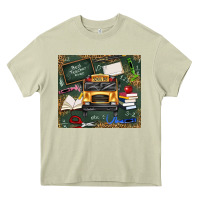 Mossy school bus back to school Heavy Core Tee - texasbilliewilder