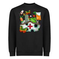 Black nurse   juneteenth Heavyweight Sweatshirt - AdoDesignShop