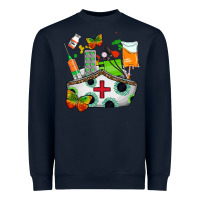 Navy nurse   juneteenth Heavyweight Sweatshirt - AdoDesignShop
