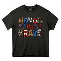 Asphalt honor the brave Heavy Core Tee - RanaPortraitStore