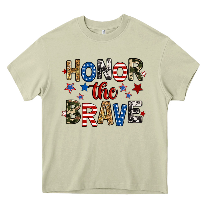 Honor The Brave Heavy Core Tee by RanaPortraitStore | Teevron