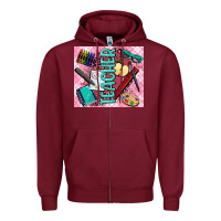 Burgundy teacher Zipper Hoodie - AdoDesignShop