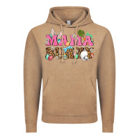 Vintage Coffee Western Mama Bunny Vintage Hoodie - BundleAndBundleShop