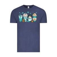 Vintage Denim winter coffee cups Vintage Tee - OliviaCreatesArt