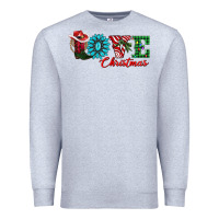 Heather Grey love christmas Premium Sweatshirt - AdoDesignShop