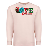 Pale Pink love christmas Premium Sweatshirt - AdoDesignShop