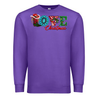 Purple love christmas Premium Sweatshirt - AdoDesignShop