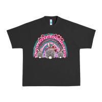 Pigment Black Easter bunny rainbow Urban Heavy Tee - OliviaCreatesArt