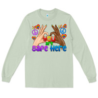 Matcha LGBTQ+ You Are Safe Here Long Sleeve Tee - BundleAndBundleShop