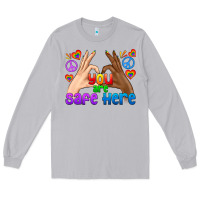 Moon Dust LGBTQ+ You Are Safe Here Long Sleeve Tee - BundleAndBundleShop