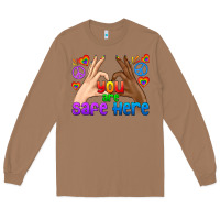 Toasted Coconut LGBTQ+ You Are Safe Here Long Sleeve Tee - BundleAndBundleShop