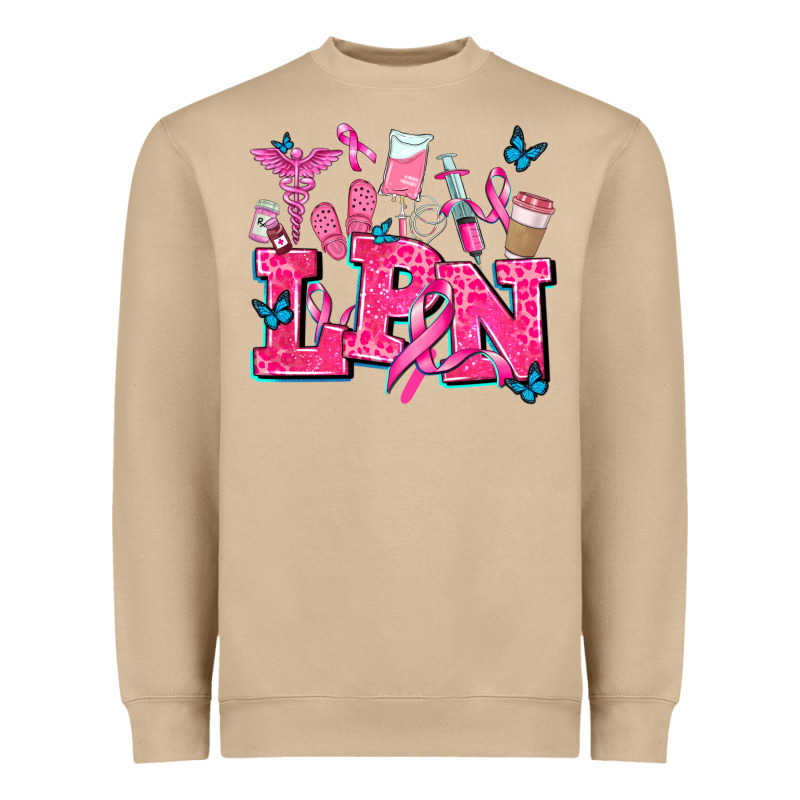Lpn Cancer  Nurse With Heavyweight Sweatshirt by AdoDesignShop | Teevron