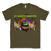 Army Green my favorite monsters calls me mom Classic Tee - CowGirlArtShop