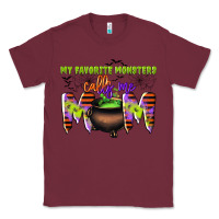 Burgundy my favorite monsters calls me mom Classic Tee - CowGirlArtShop