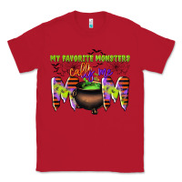 Red my favorite monsters calls me mom Classic Tee - CowGirlArtShop
