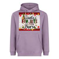 Lavender santa's favorite nurse Heavyweight Hoodie - AdoDesignShop