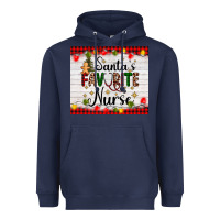 Navy santa's favorite nurse Heavyweight Hoodie - AdoDesignShop