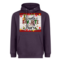 Plum santa's favorite nurse Heavyweight Hoodie - AdoDesignShop