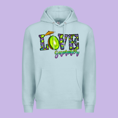 Love Summer Premium Hoodie Designed By Cowhidedigitalart