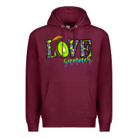Burgundy love summer Premium Hoodie - CowhideDigitalArt