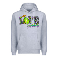 Heather Grey love summer Premium Hoodie - CowhideDigitalArt