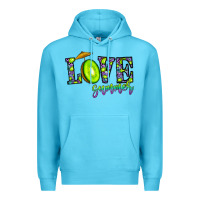 Ocean Blue love summer Premium Hoodie - CowhideDigitalArt