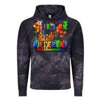 Cloud Black it's ok to be different autism awareness Vintage Hoodie - FaDigitalArtStudio