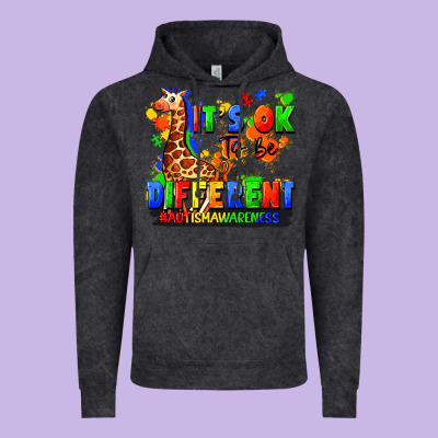 It's Ok To Be Different Autism Awareness Vintage Hoodie Designed By Fadigitalartstudio