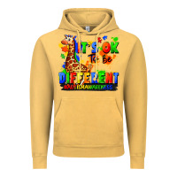 Vintage Mustard it's ok to be different autism awareness Vintage Hoodie - FaDigitalArtStudio